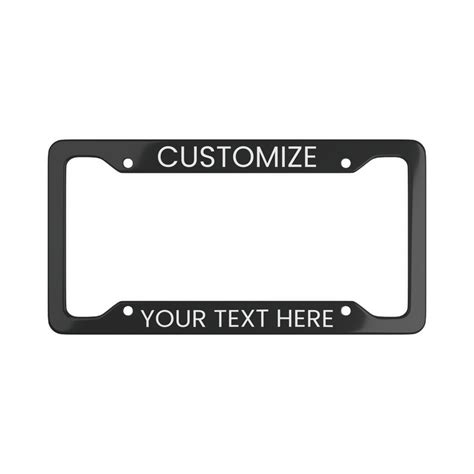 Custom License Plate Frame Personalized License Plate Frame Funny ...