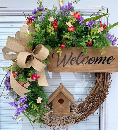 Best Spring Wreaths For Front Door at Robbin Wood blog