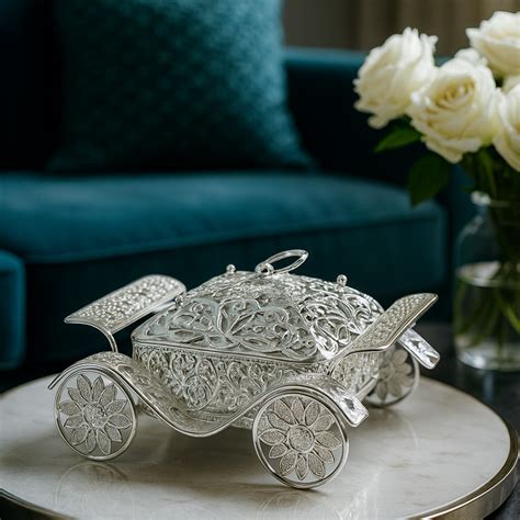 Silver Design Dry Fruit Boxes Sets Price Online | Buy Luxury and ...