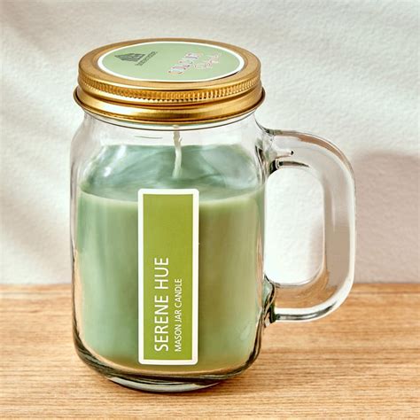Buy Colour Refresh Sea Breeze Scented Mason Jar Candle from Home Centre ...