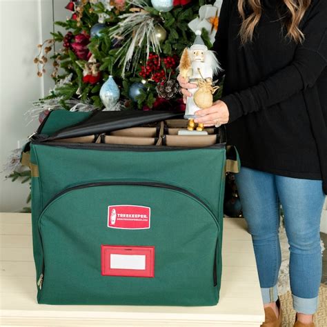 TreeKeeper 21.5-in x 19-in 9-Compartment Green Polyester Adjustable ...