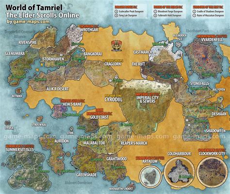 Navigating Tamriel: A Guide To The Elder Scrolls Online Interactive Map ...