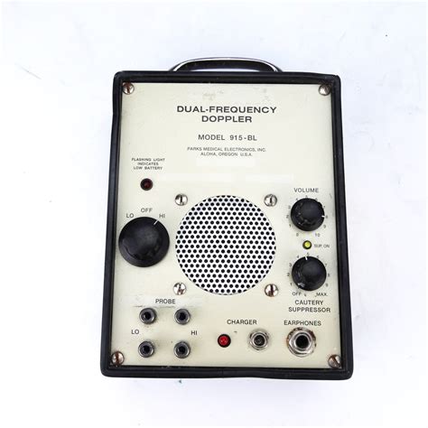 Parks Medical Electronics Ultrasonic Doppler Flow Detector Model 915-BL ...