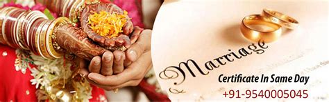 Marriage Certificate in 24 hr | Marriage Registration 09540005064 Call Us