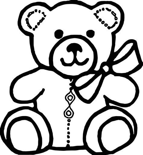 Printable Teddy Bear Outline - Printable Word Searches