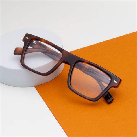 Buy TED SMITH Demi Brown Square Premium Italian Acetate Frame For ...