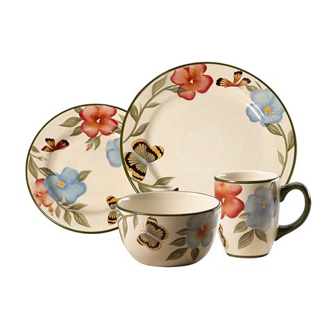 Buy Pfaltzgraff Everyday Garden Butterflies 16 pc. Dinnerware Set ...