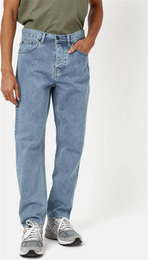 Carhartt WIP Newel Jeans stone bleached blue • Pris