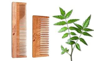 Buy Kachi Neem Wooden organic Small Shampoo Comb And Wooden Comb With ...
