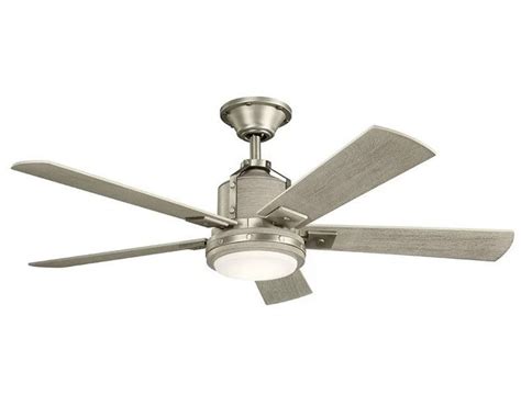 JS-LXR Modern AC 52” Ceiling Designer Fans with Light 9418-Brushed Nic