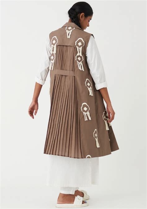 Fringe Back Pleat Jacket – NETE.IN