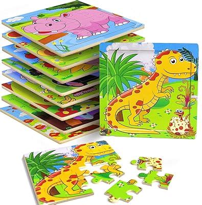 Runlycan Puzzles for Kids Ages 3-5, 9 Pack Wooden Jigsaw India | Ubuy