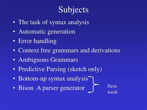 Image result for Syntax Analysis Example