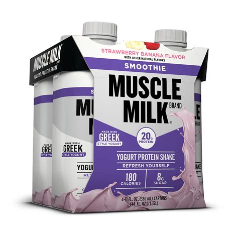 Muscle Milk Strawberry Banana Flavor Smoothie Shakes - Shop Diet ...