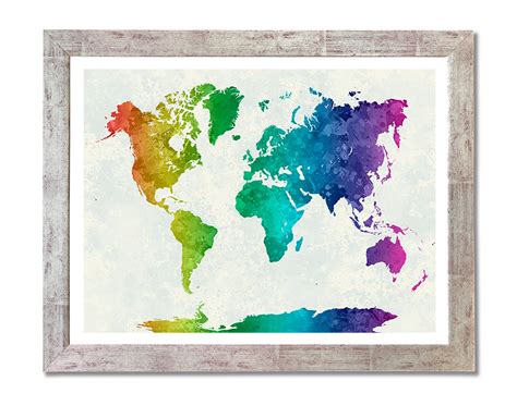 Watercolour World Map 的图像结果