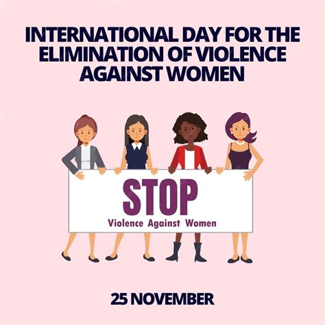 Premium Vector | International day for the elimination of violence ...