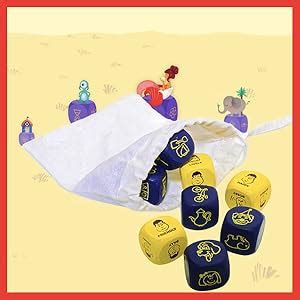 Buy Chalk and Chuckles Rolling Tales, Storytelling Wooden Dice Game ...