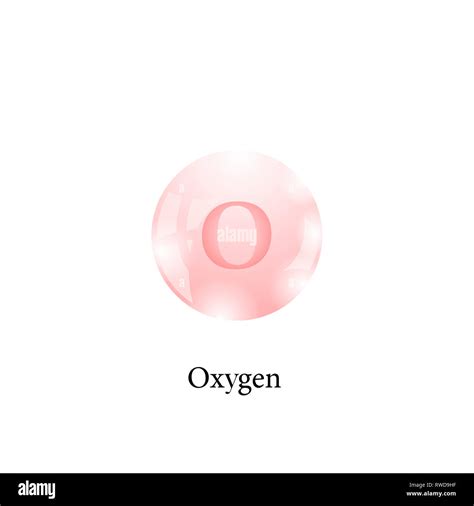 Molecule of Oxygen. Chemical Element of the Periodic Table Stock Photo - Alamy