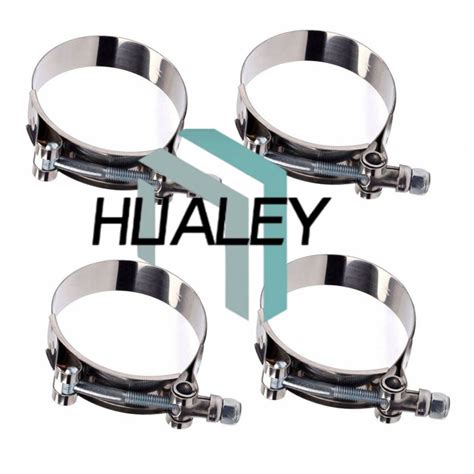 10 x 3 Inch / 76mm Inside Dimension Steel T-Bolt Silicone Hose Clamp ...