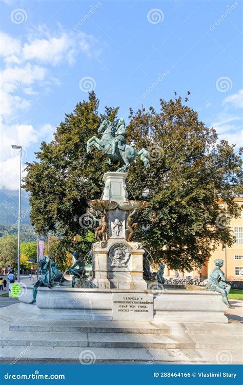 Equestrian Statue and Fountain of Archduke Leopold V (Prince of Tyrol ...