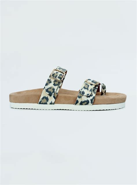 Buy Women Animal Print Double Strap Sandals Online at just Rs. 799.0 ...
