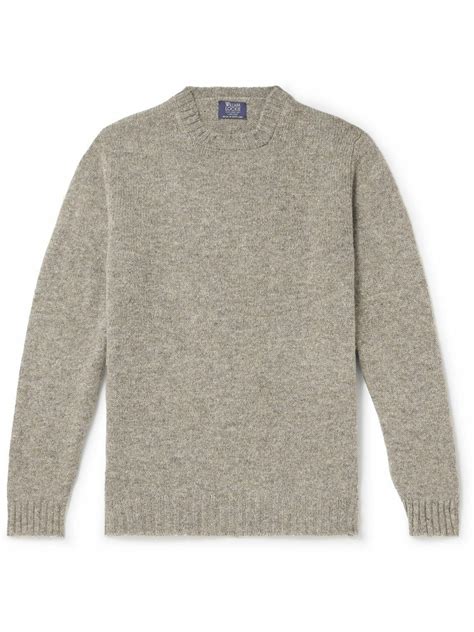 William Lockie - Shetland Wool Sweater - Neutrals William Lockie