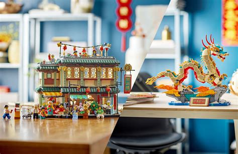 New LEGO Chinese New Year 2024: sets 80112 Auspicious Dragon and 80113 ...