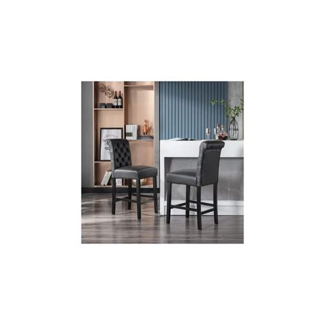 ZETZU Janoray PU Counter Height Bar Stools Set of 4 | Ubuy India
