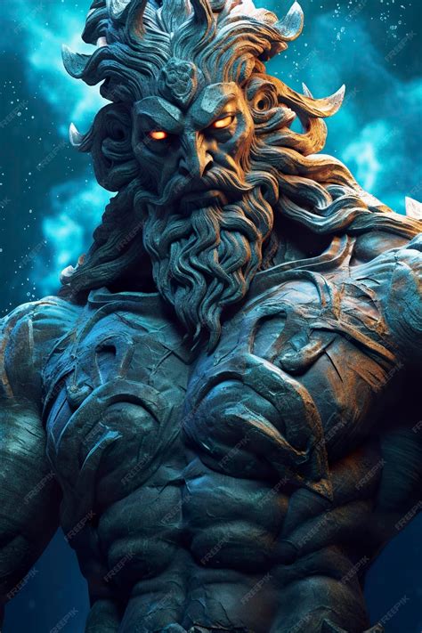 Premium Photo | The gods of the sea Zeus god Necronomicon gods of the ...
