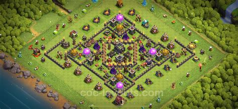 Best Base TH9 with Link, Hybrid Anti Everything 2023 - Town Hall Level ...