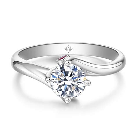 钻石戒指_结婚戒指 1克拉0.3418k白金钻石镶嵌女定制批发 - 阿里巴巴