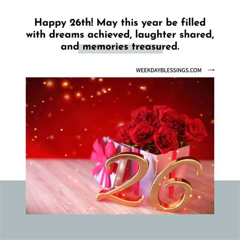 55 Best Happy 26th Birthday Images, Wishes and Captions - Wishful Birthday