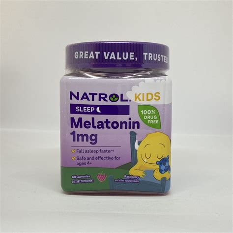 Natrol Kids – 60 Gomitas de melatonina 1mg – ISA MIAMI STORE