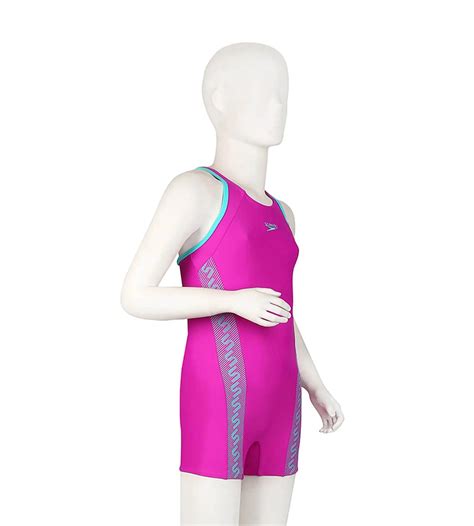 Buy Speedo Girls Endurance 10 Monogram Splice Print Legsuit - Diva ...