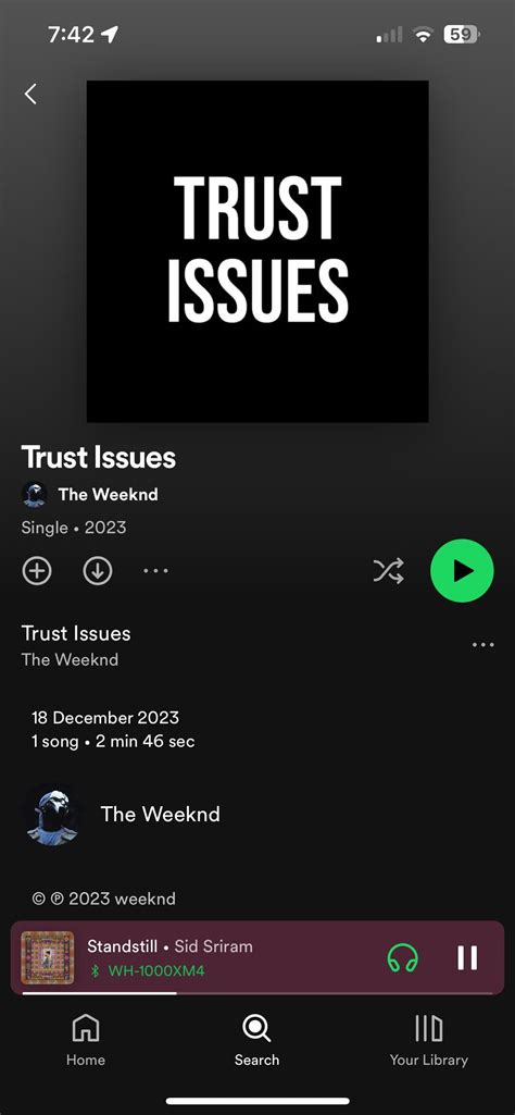 Image result for Weeknd Trust Issues