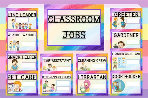 Classroom Jobs Chart at Ray Ratliff blog