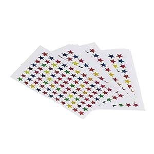 Kunslter Paper Star Shaped Sticker Labels 900 Pieces for School Kids ...