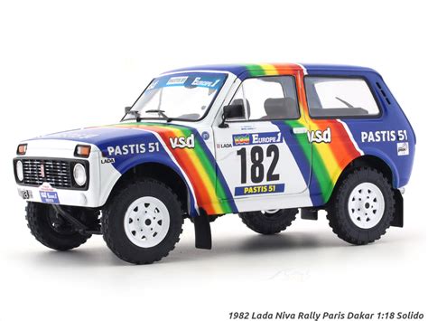 1982 Lada Niva Rally Paris Dakar 1:18 Solido licensed diecast scale ...