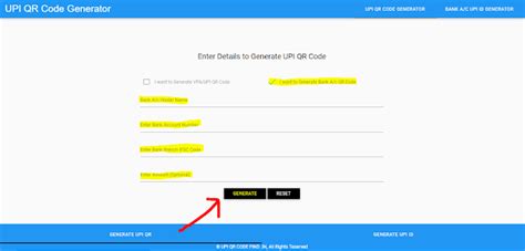 Bank account number QR Code Generator