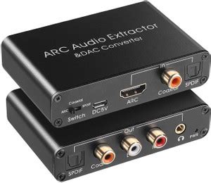 RuhZa HDMI ARC Audio Extractor 192KHz DAC Converter ARC Audio Extractor ...