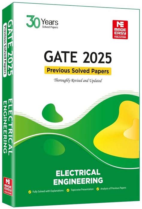 Gate 2025 Previous Solved Papers - Electrical Engineering: Buy Gate ...