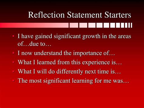 Image result for Reflection Statement Example