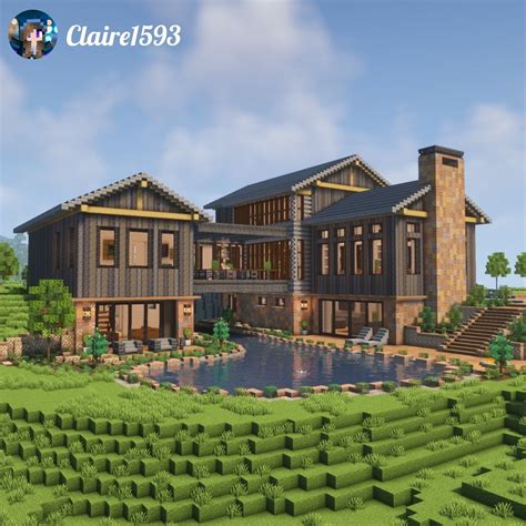 Minecraft Big House Tutorial 的图像结果