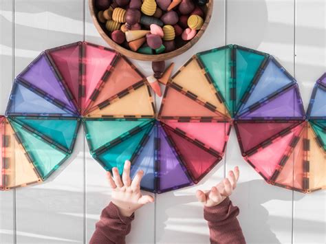 Connetix Magnetic Tiles Pastel Geometry Pack, 40 Pieces : Amazon.in ...