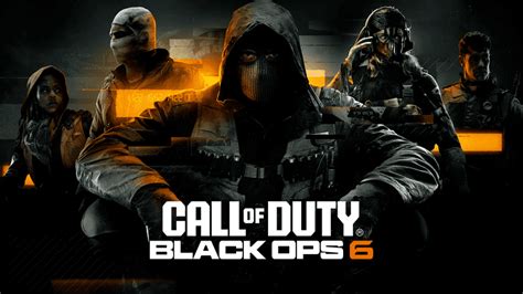 Call of Duty®: Black Ops 7 logo, three men and a woman in tactical gear carrying large weapons walk
