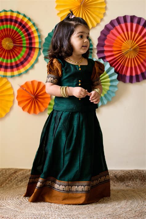 Buy Traditional Indian Ethnic Kids Wear Lehenga Choli Frock in Online ...