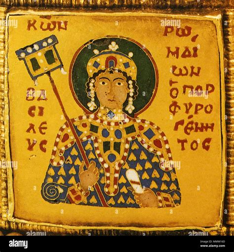 Constantine Doukas (co-emperor) on the Holy Crown. 11th century ...