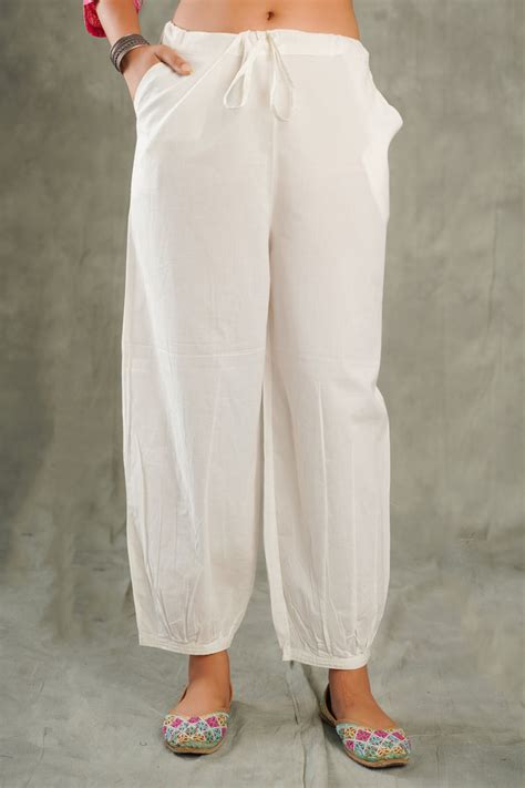 Off - White Cotton Afghani Pant – Inhabit Store
