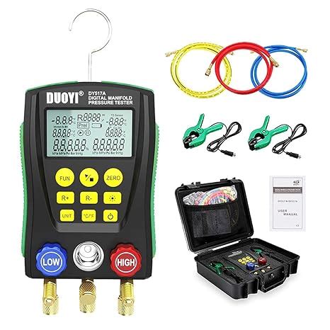 Digital Manifold Gauge Set Air Conditioning/Refrigerator Digital HVAC ...