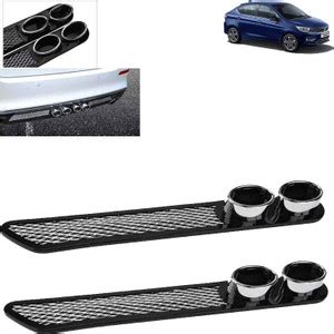 Rhtdm Rear Dual Tip Bumper Lip Diffuser Car Bumper Spoiler Lip Splitter ...